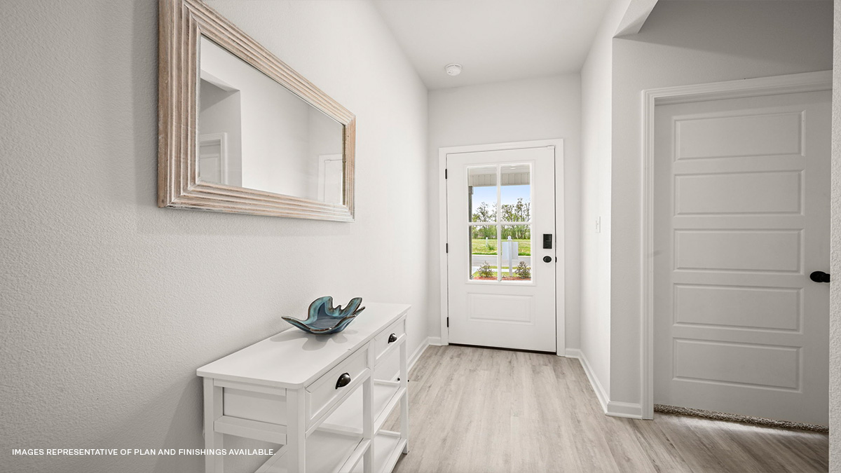 hallway leading to guest bedrooms