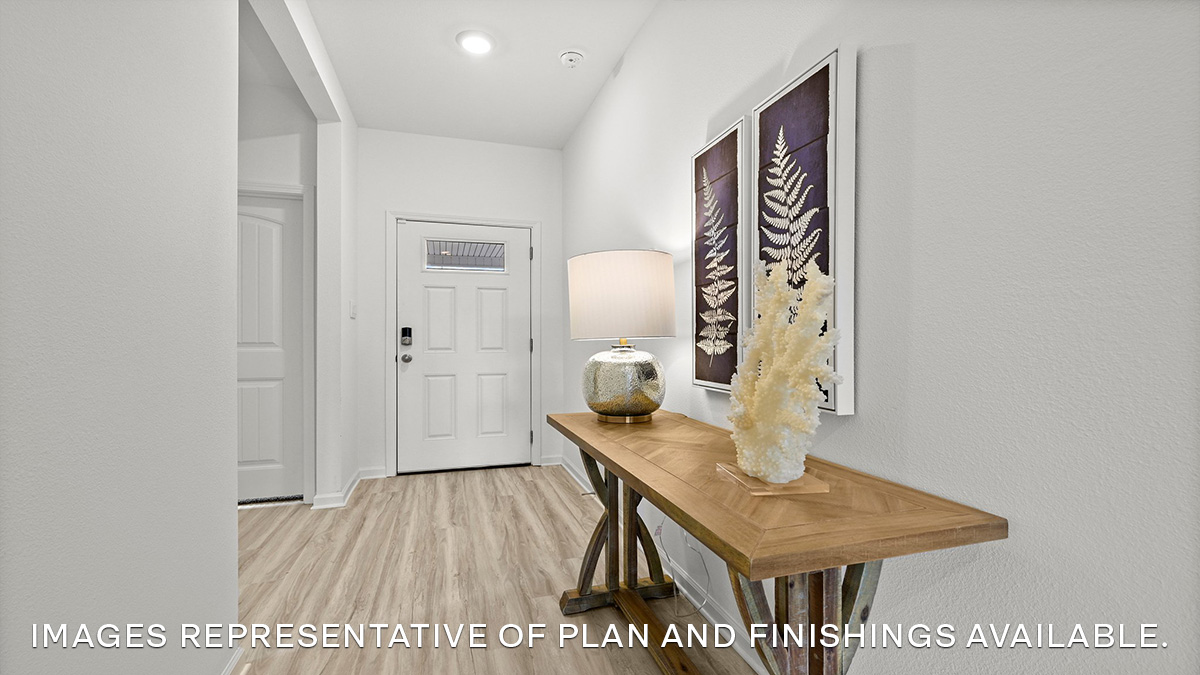 Spacious foyer with second and third bedroom access and second bathroom