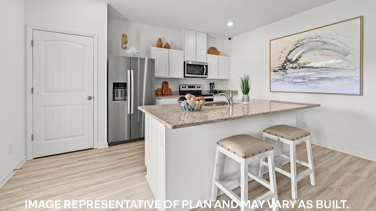 white kitchen island cabinets with stainless steel appliances and stools