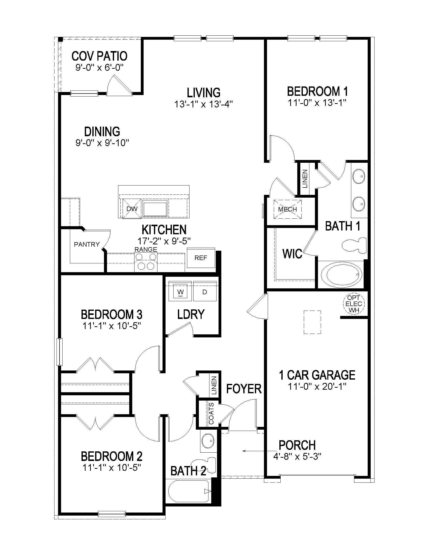 Cherry drawn floorplan