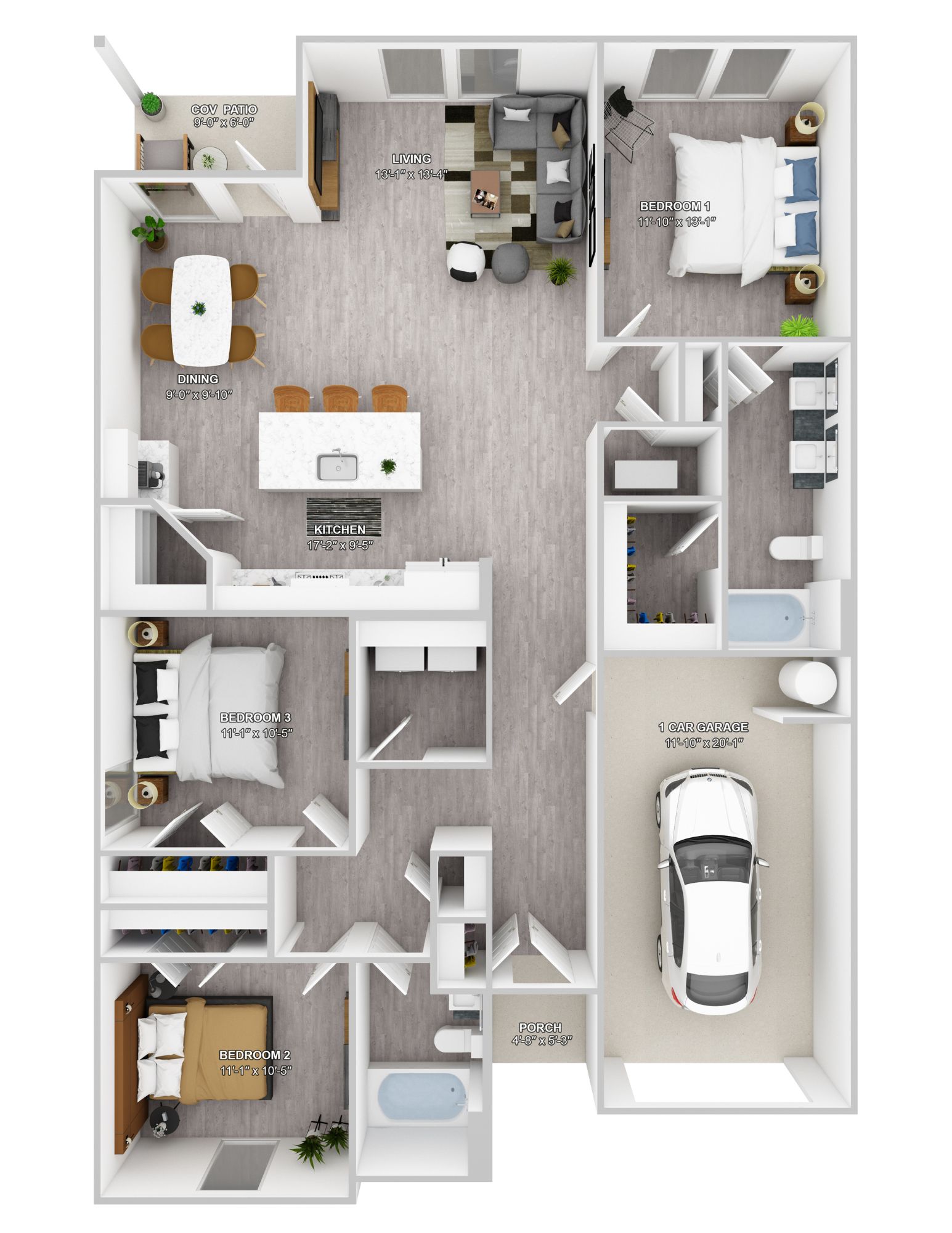 Cherry drawn floorplan