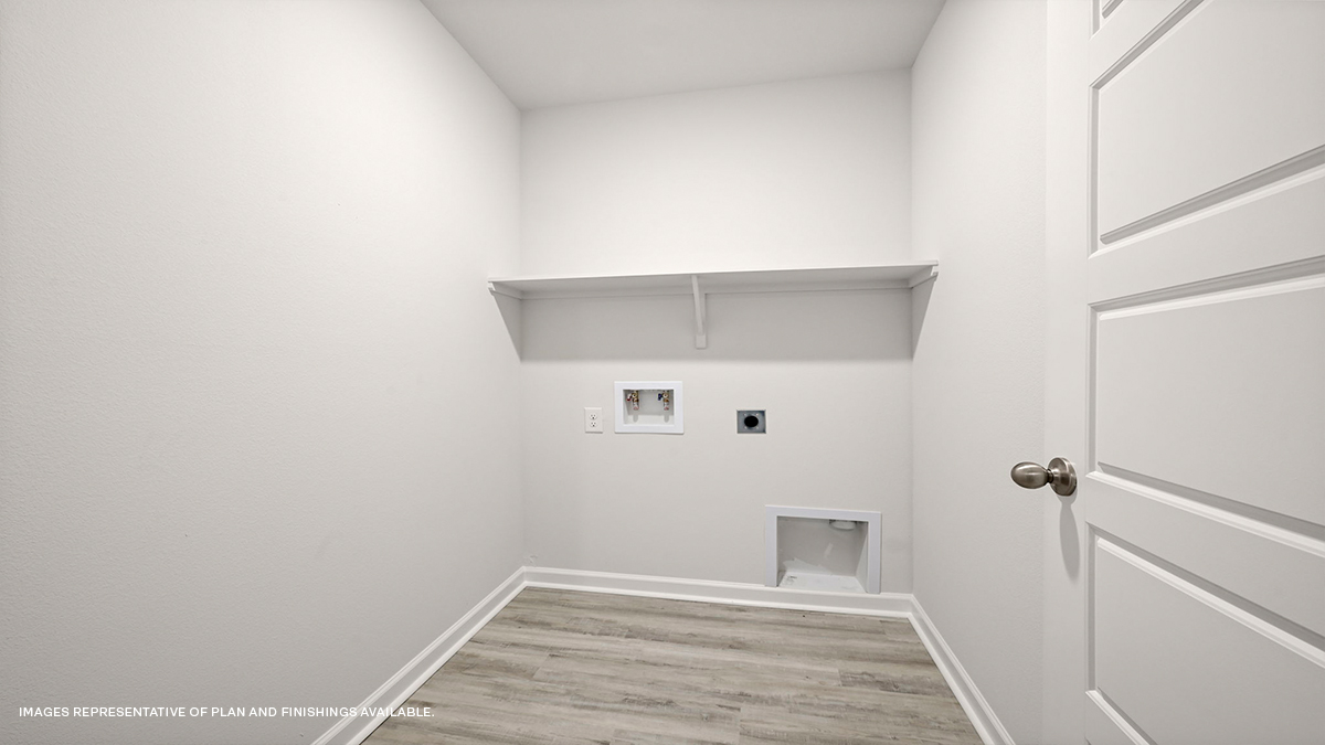 Laundry room with room for full-size appliances