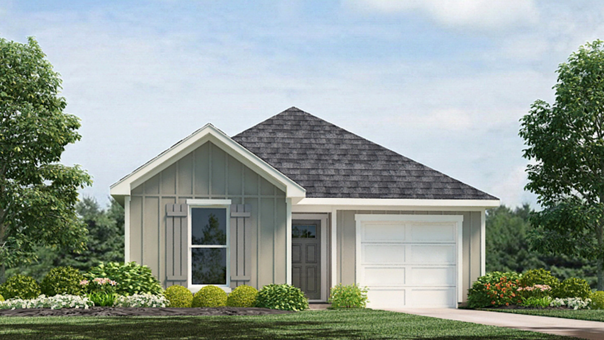Hickory elevation A15 rendering