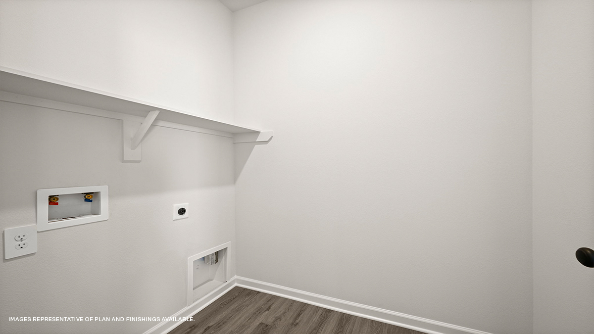 laundry room with space for large laundry appliances