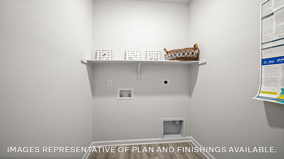 laundry space with room for large appliances