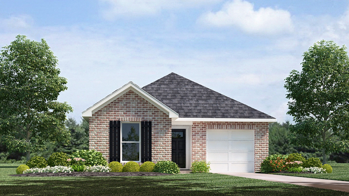 Hickory elevation A24 rendering
