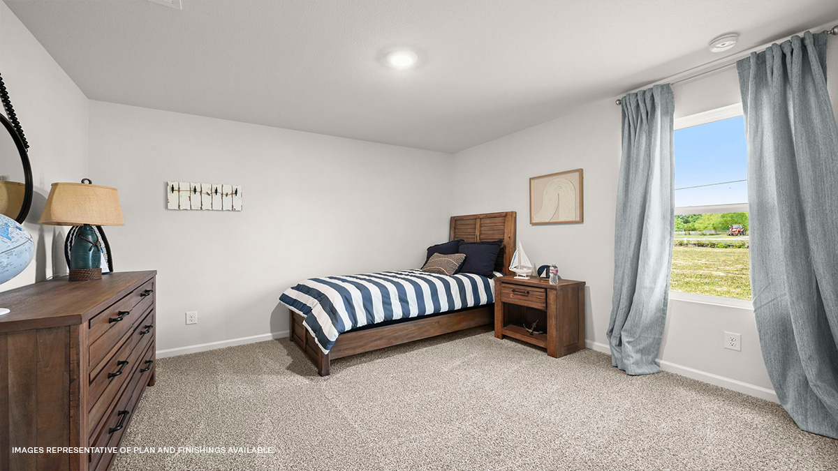 second bedroom with single window