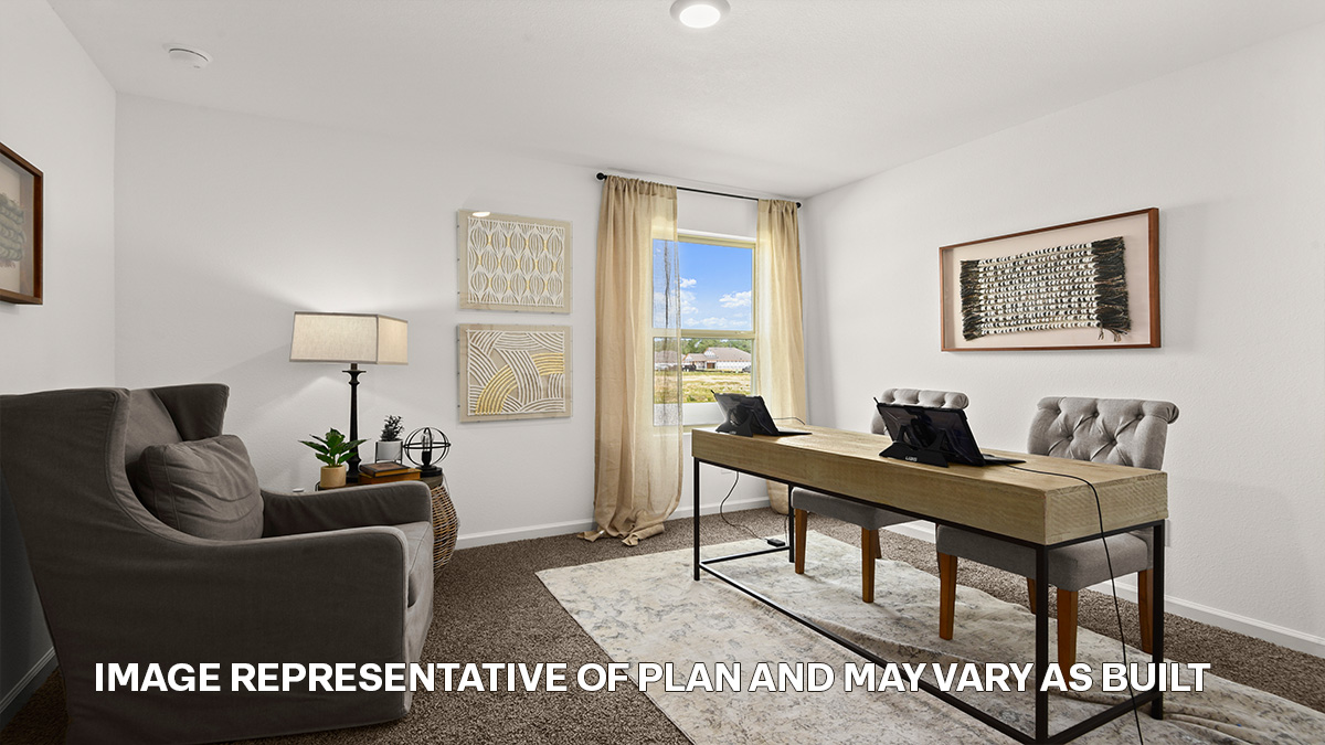 fourth bedroom with window and room for full or queen bed