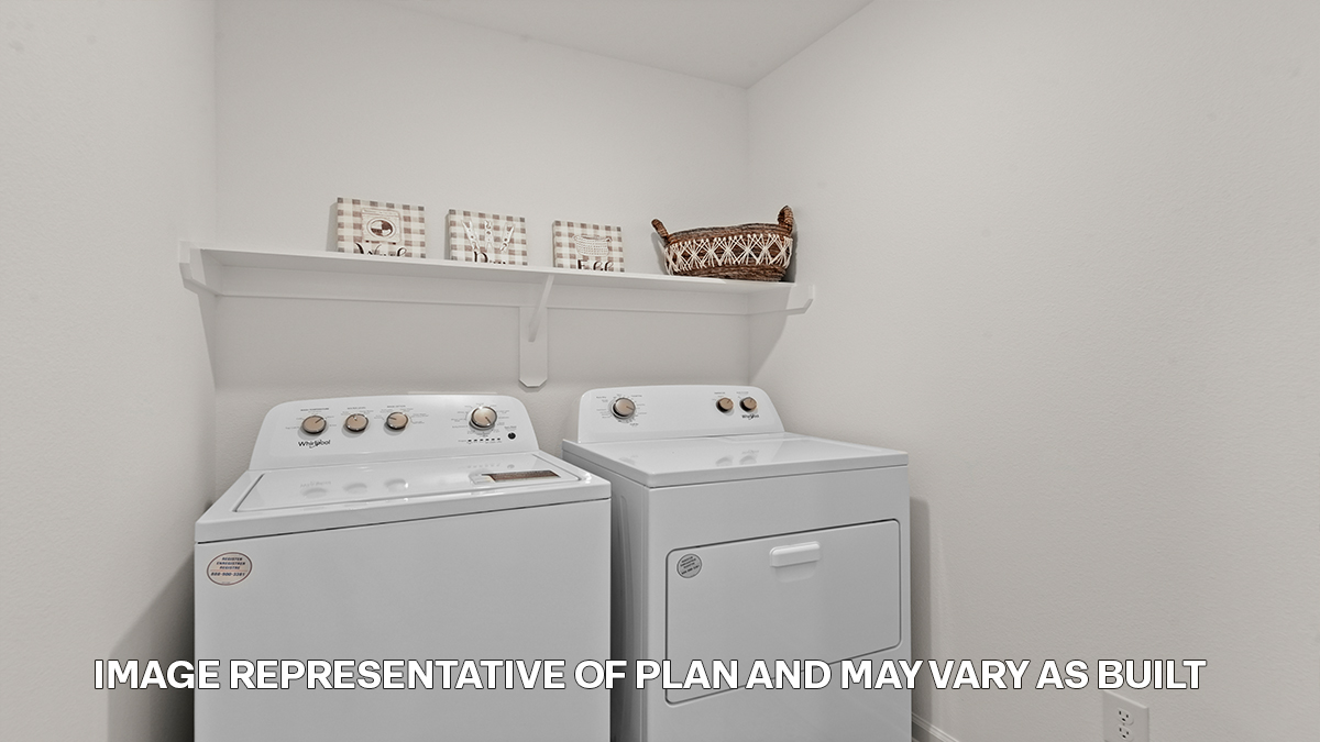 laundry space with room for large appliances