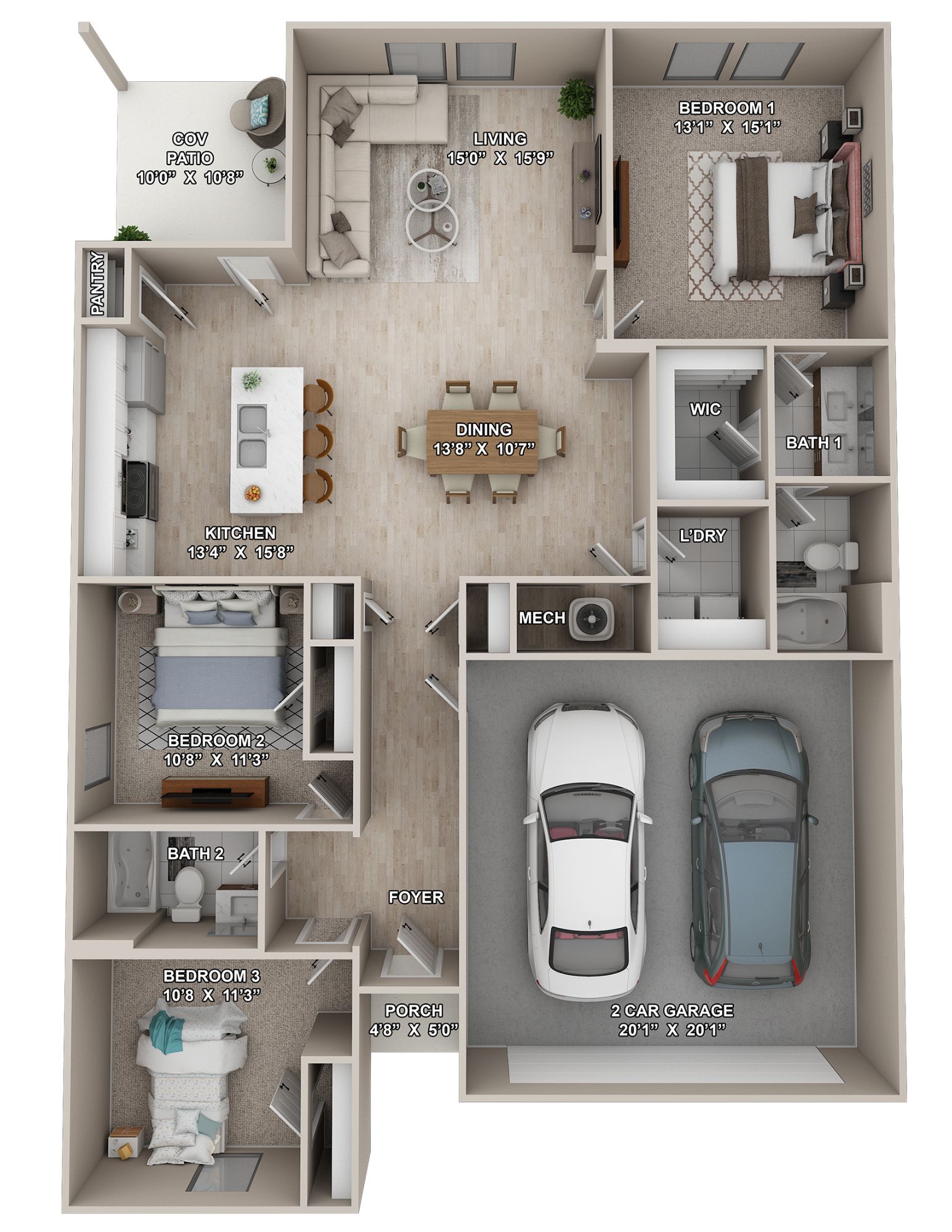 kirby drawn floorplan