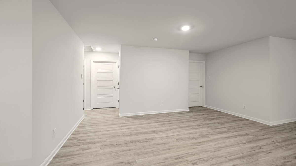 dining space near hall and garage