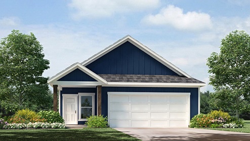 Bowen C15 Elevation front rendering - Oakwood Estates in Terrytown, La