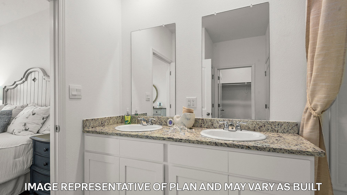 double vanity inside the en suite