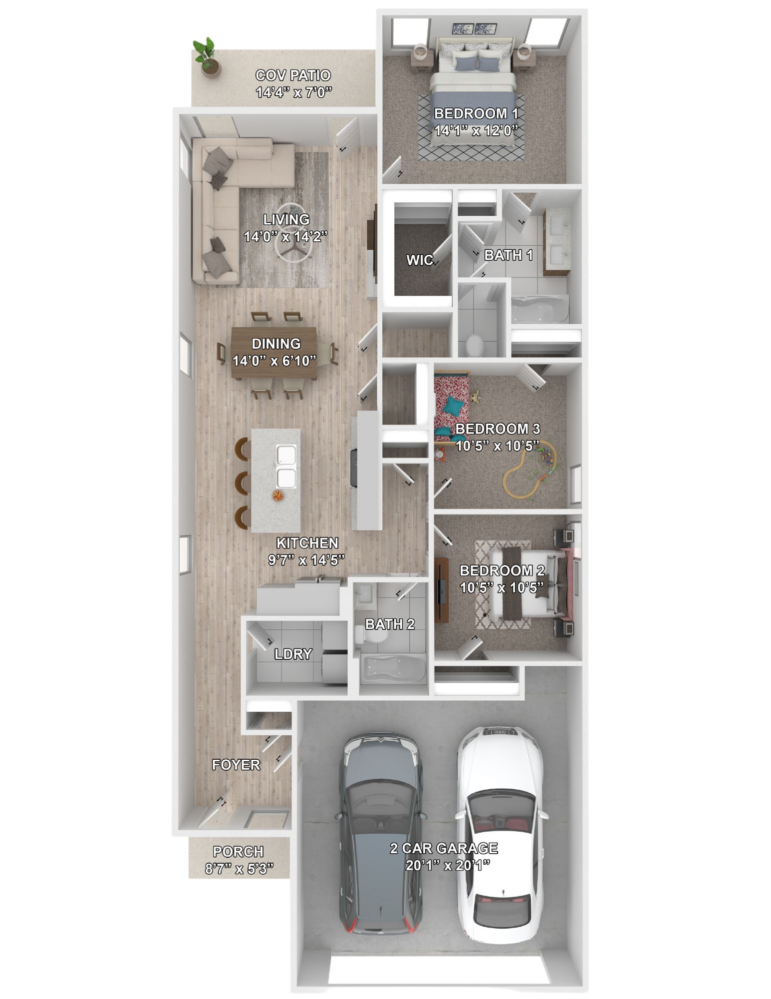 Floor Plan in Oakwood Estates TERRYTOWN, LA D.R. Horton