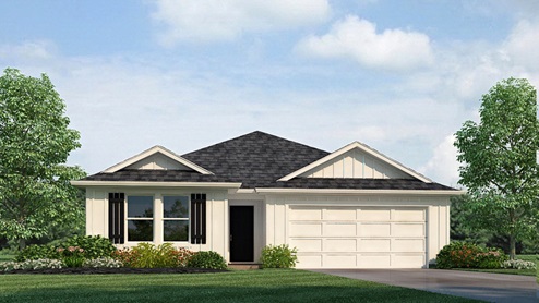 Cullen A15 Elevation front rendering - Oakwood Estates in Terrytown, La