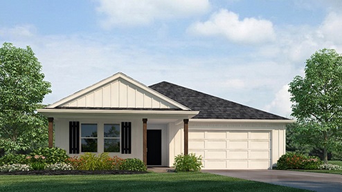Cullen C15 Elevation front rendering - Oakwood Estates in Terrytown, La