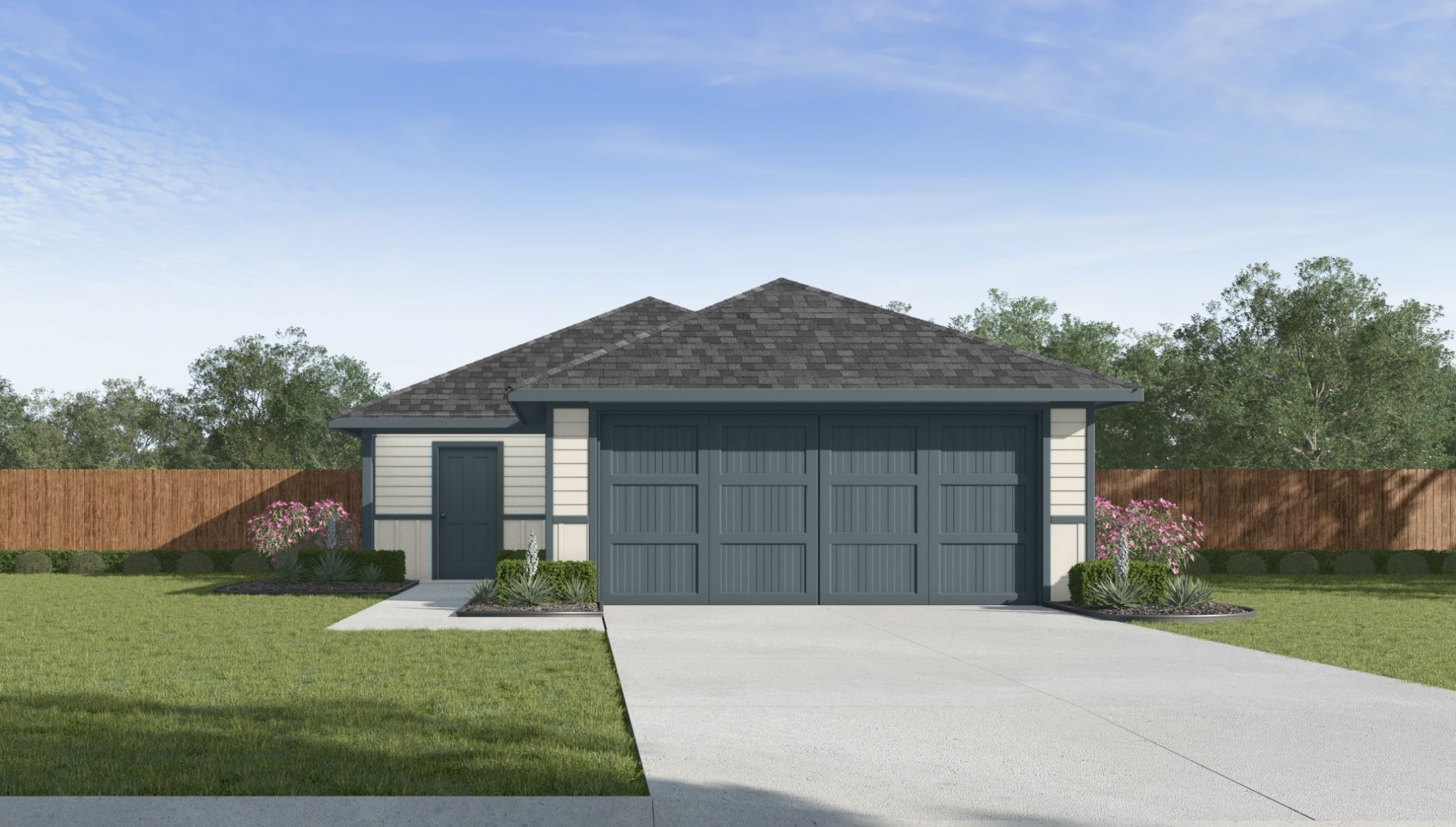 rendering of single story home