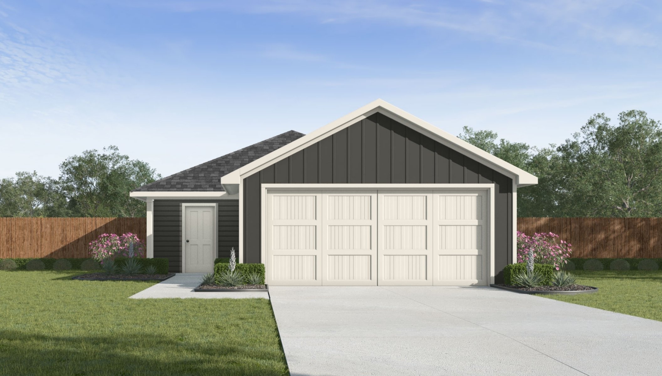 rendering of single story home