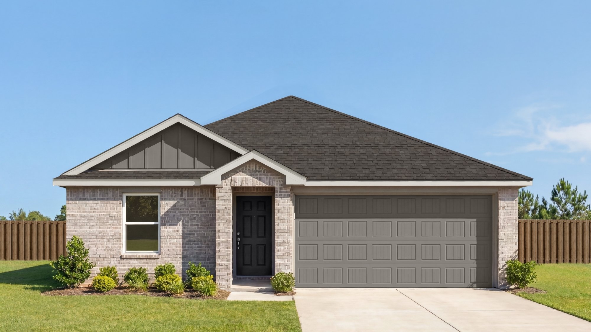 single story home rendering
