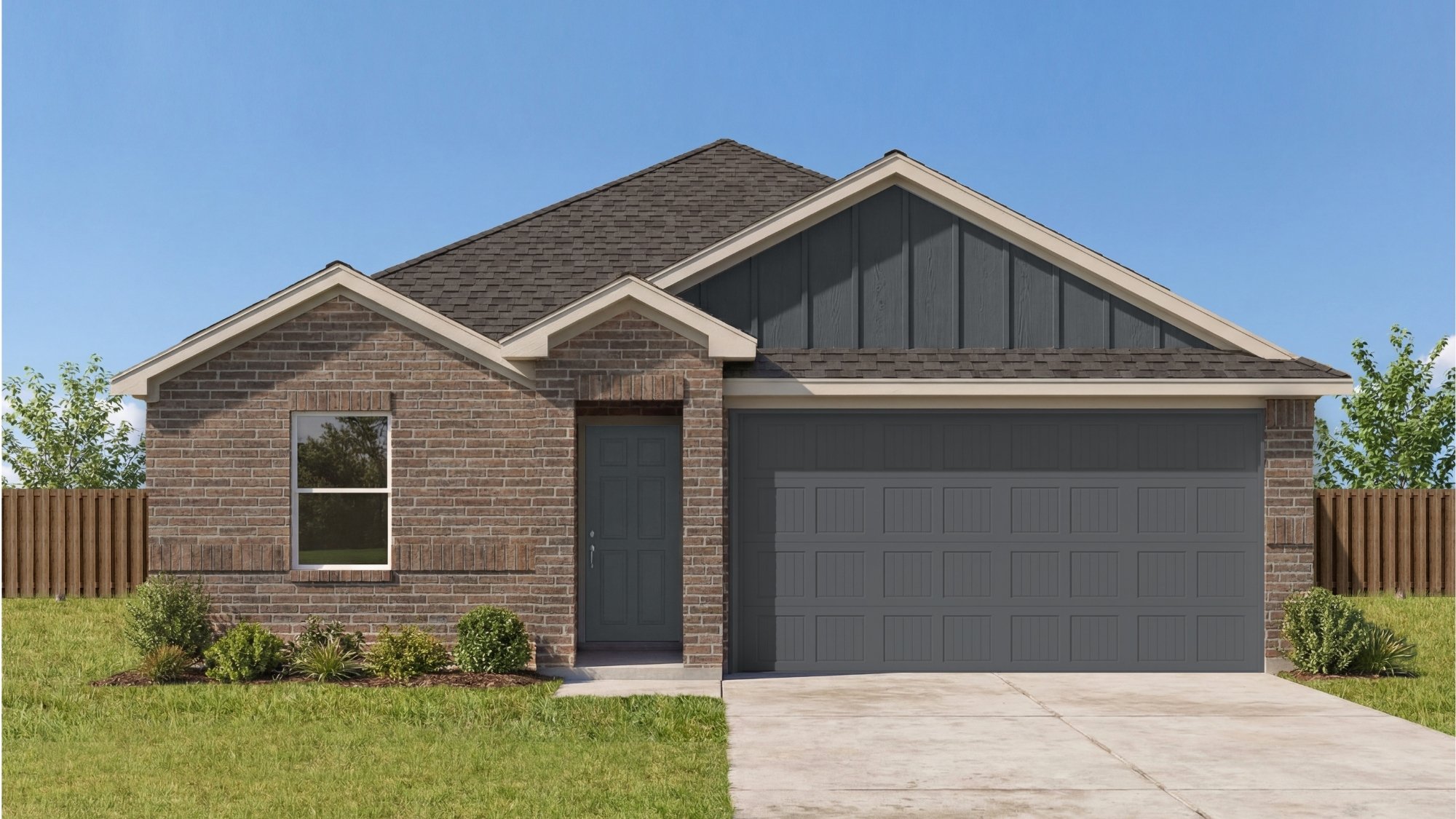 single story home rendering