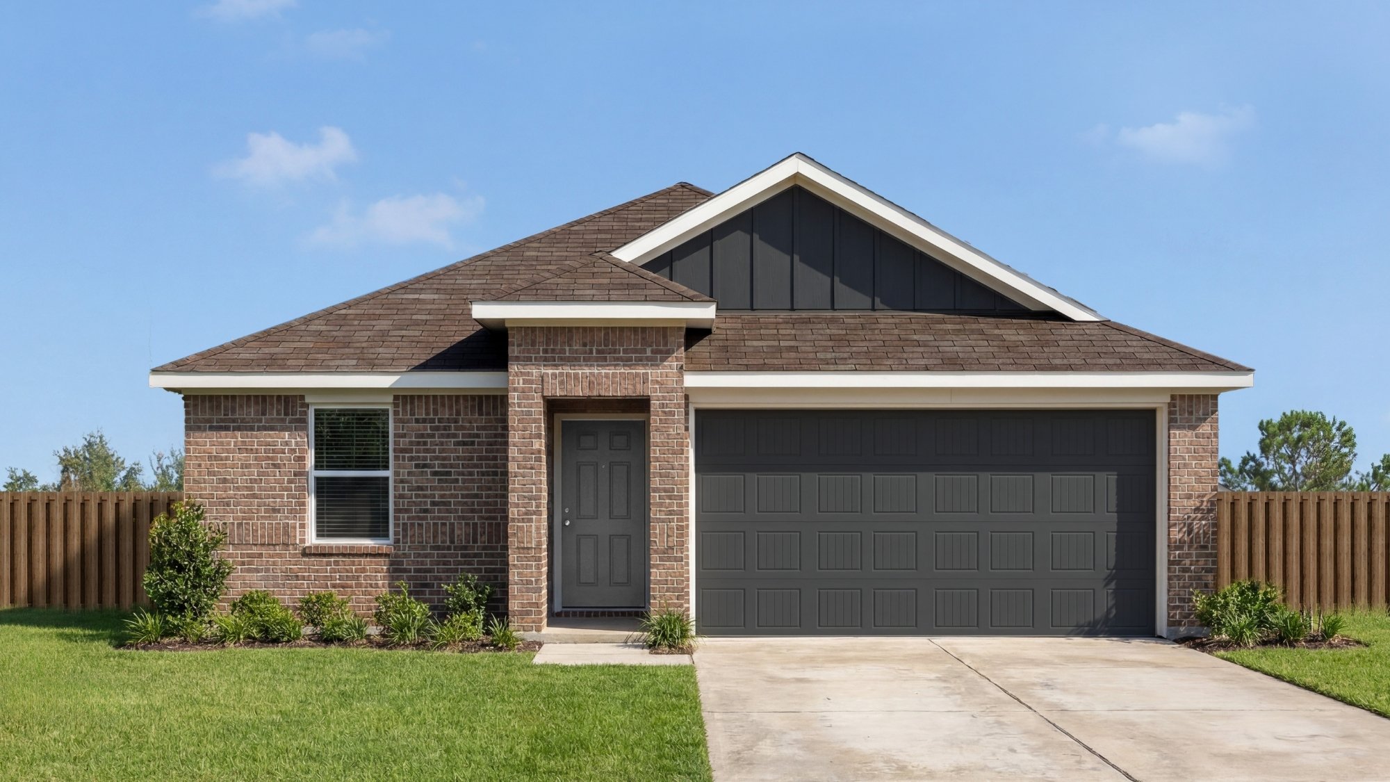 single story home rendering