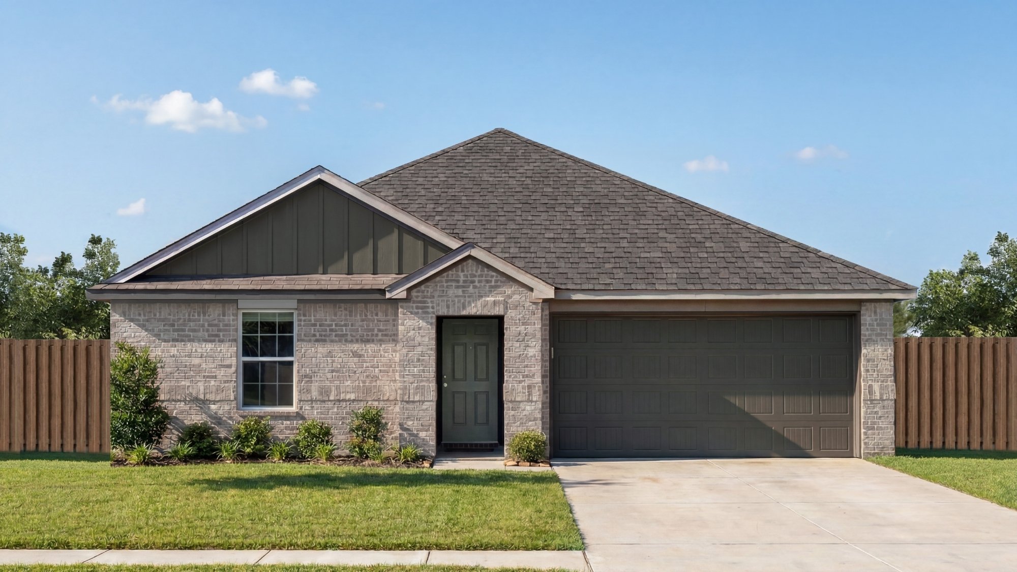 single story home rendering