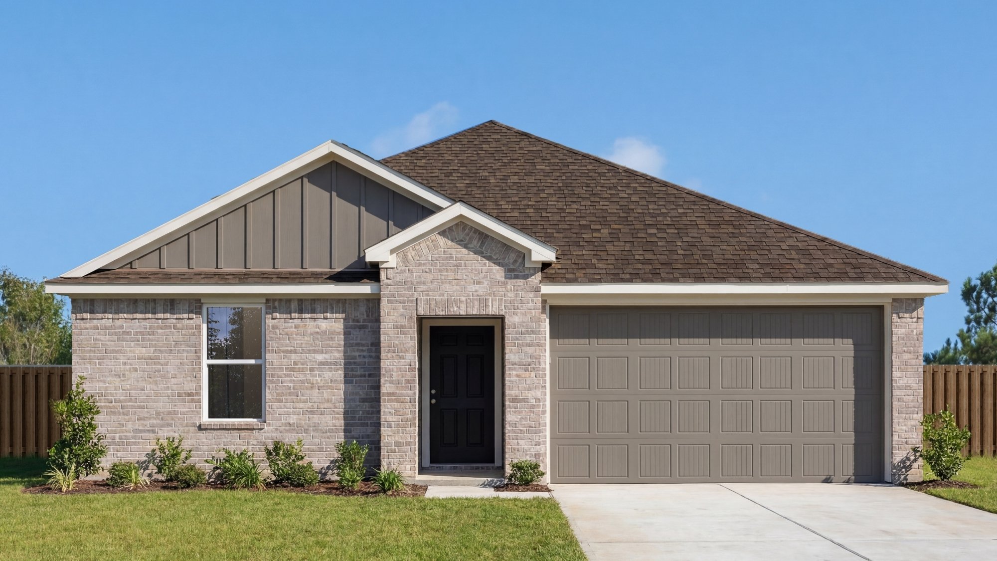 single story home rendering
