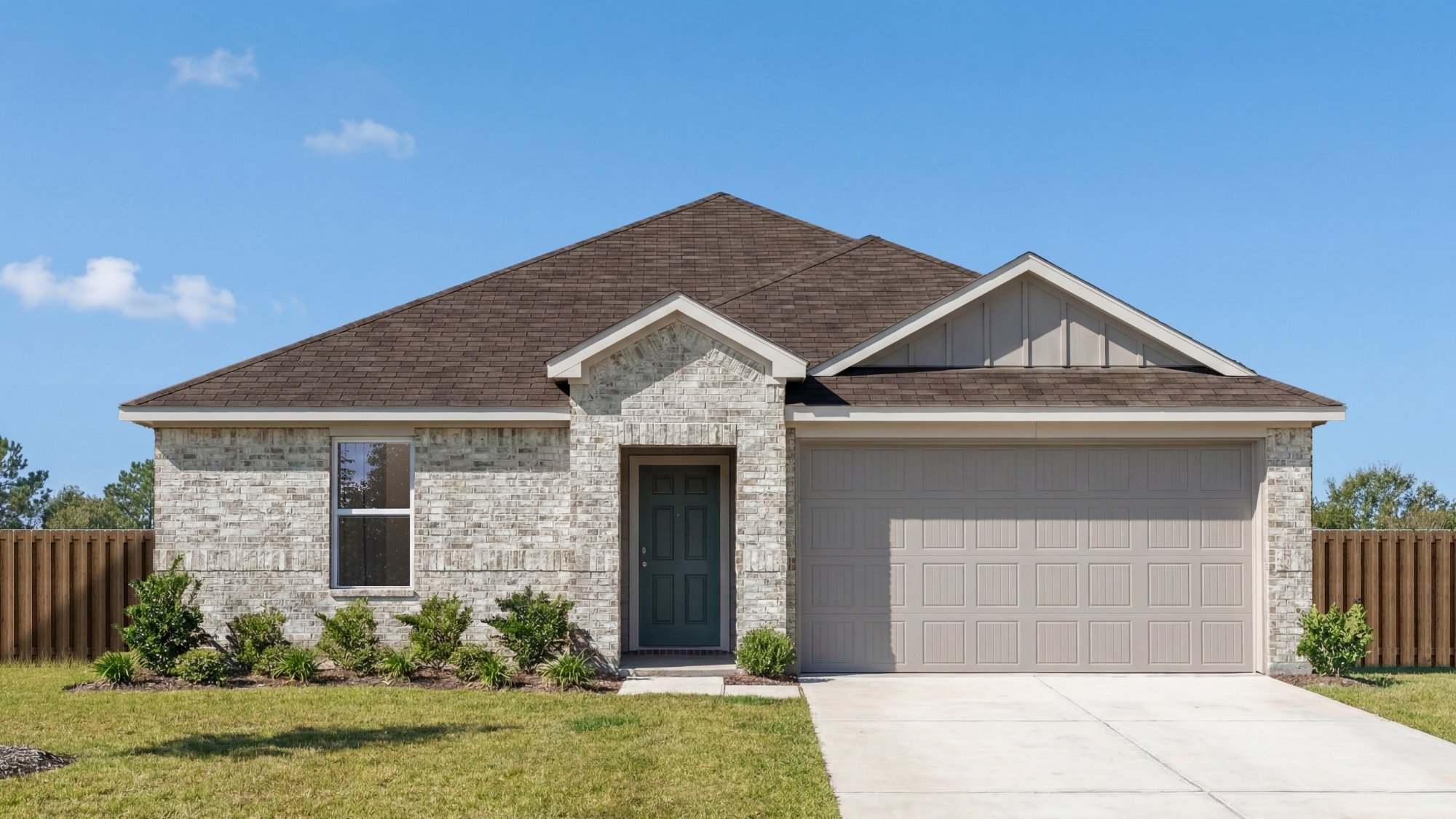 single story home rendering