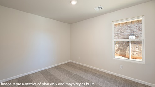 secondary bedroom with window