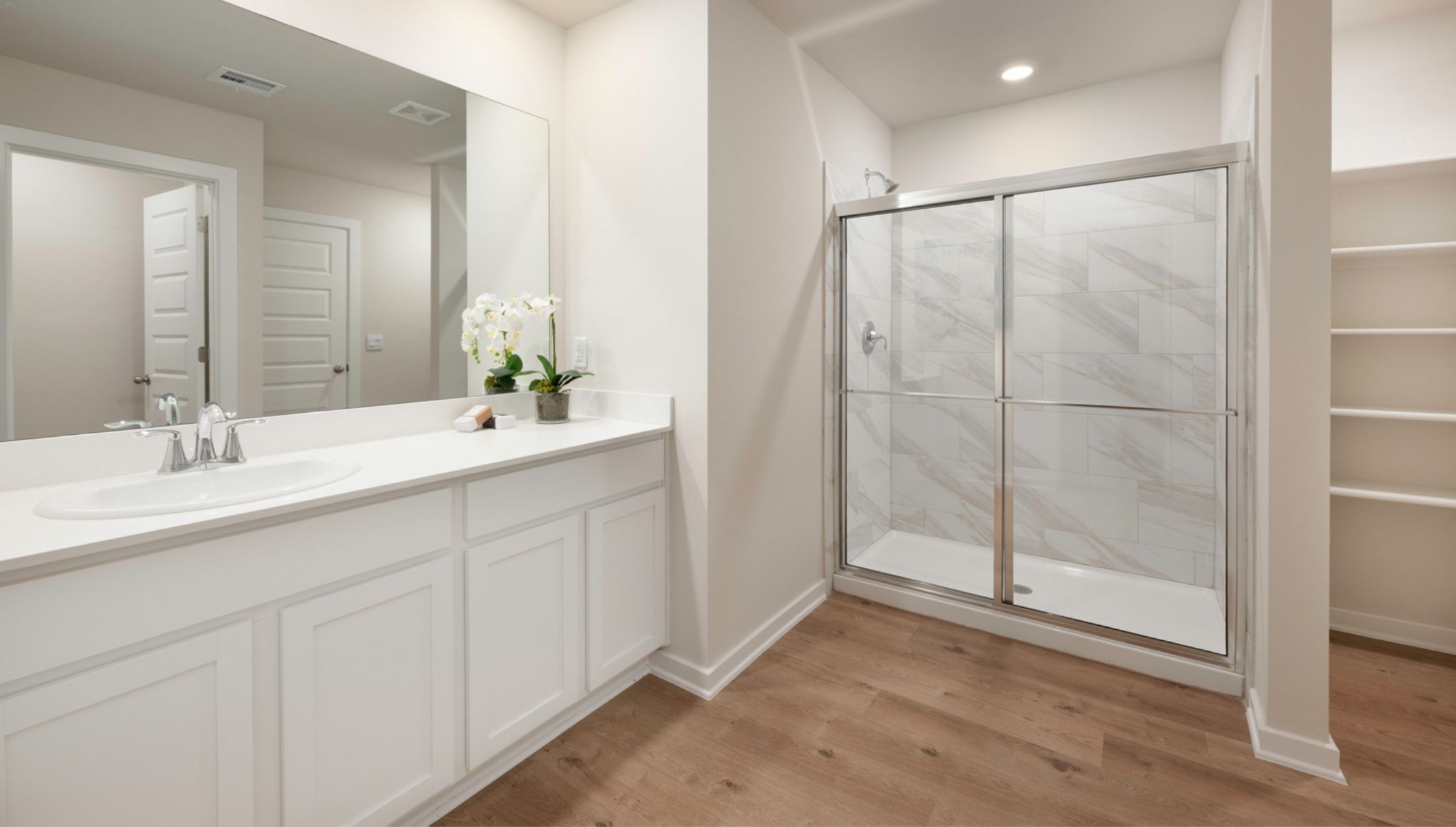 Welcome to The Brook, your gateway to picturesque living in Piedmont, Oklahoma. Nestled amidst the serene landscapes of Oklahoma, The Brook offers a harmonious blend of modern comforts and natural beauty. Our community presents an array of meticulously crafted homes, boasting six thoughtfully designed floor plans tailored to accommodate varying lifestyles. With options ranging from three to four bedrooms, up to three bathrooms, and spacious two-car garages, we ensure that every resident finds their perfect sanctuary.  Upon stepping inside, you're greeted by elegant brick and rock exteriors, complemented by pristine white cabinetry and luxurious quartz countertops. Revel in the charm of luxury vinyl flooring, and pamper yourself in the spa-like ambiance of the 12x24 timeless marble tile shower surrounds. Additionally, our homes are equipped with energy-saving features and cutting-edge smart home technology, elevating your living experience to new heights of convenience and efficiency.  Nestled within Piedmont,