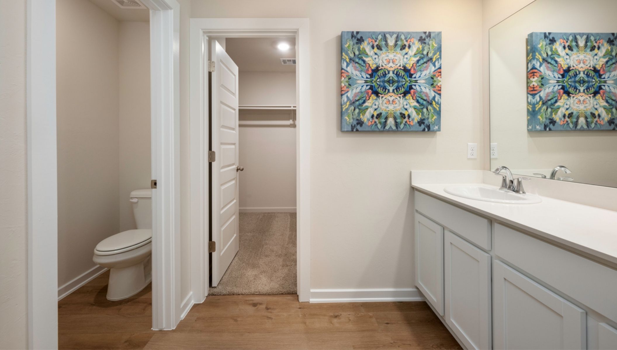 Welcome to The Brook, your gateway to picturesque living in Piedmont, Oklahoma. Nestled amidst the serene landscapes of Oklahoma, The Brook offers a harmonious blend of modern comforts and natural beauty. Our community presents an array of meticulously crafted homes, boasting six thoughtfully designed floor plans tailored to accommodate varying lifestyles. With options ranging from three to four bedrooms, up to three bathrooms, and spacious two-car garages, we ensure that every resident finds their perfect sanctuary.  Upon stepping inside, you're greeted by elegant brick and rock exteriors, complemented by pristine white cabinetry and luxurious quartz countertops. Revel in the charm of luxury vinyl flooring, and pamper yourself in the spa-like ambiance of the 12x24 timeless marble tile shower surrounds. Additionally, our homes are equipped with energy-saving features and cutting-edge smart home technology, elevating your living experience to new heights of convenience and efficiency.  Nestled within Piedmont,