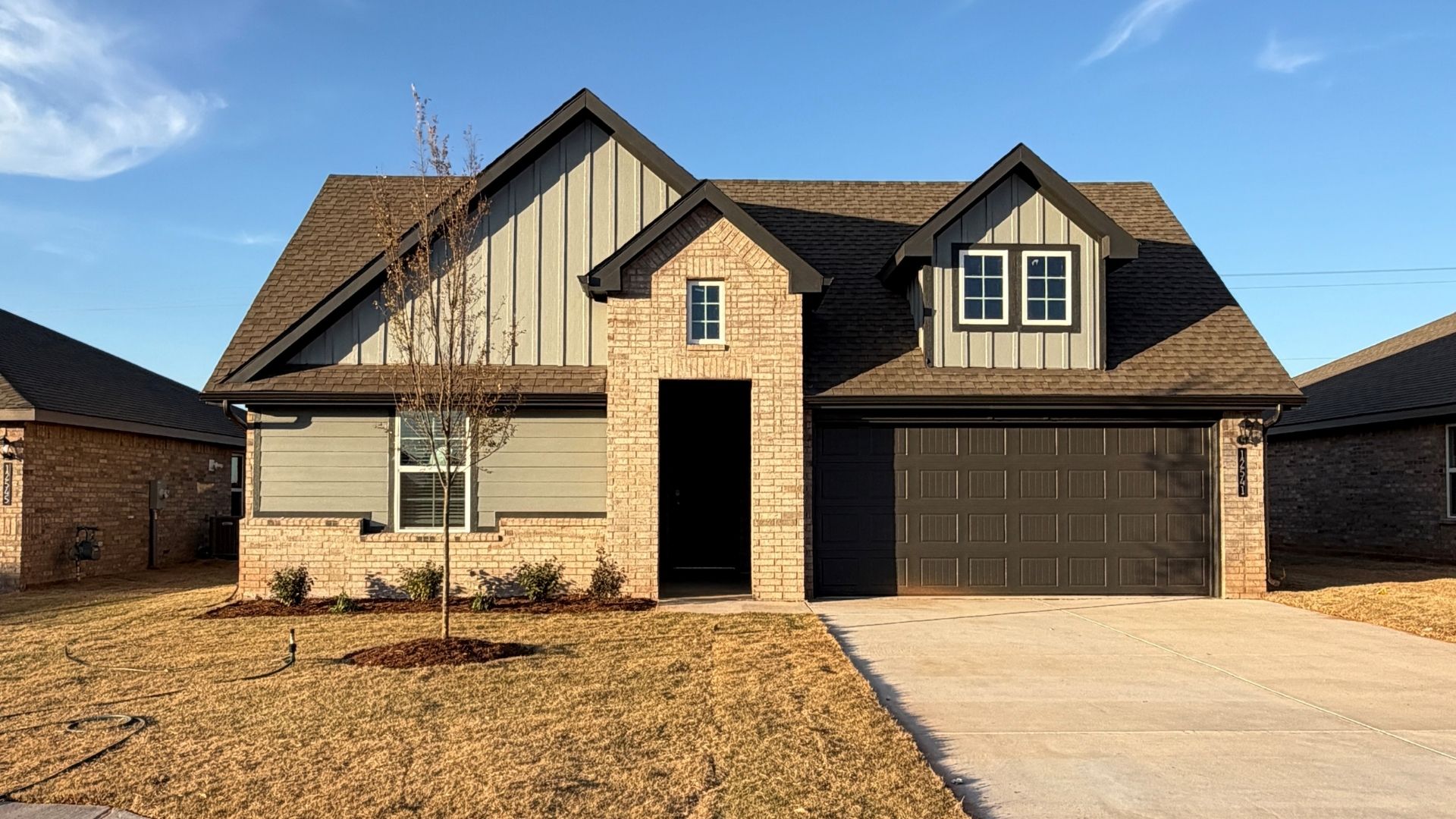 Single story home with a two-car garage