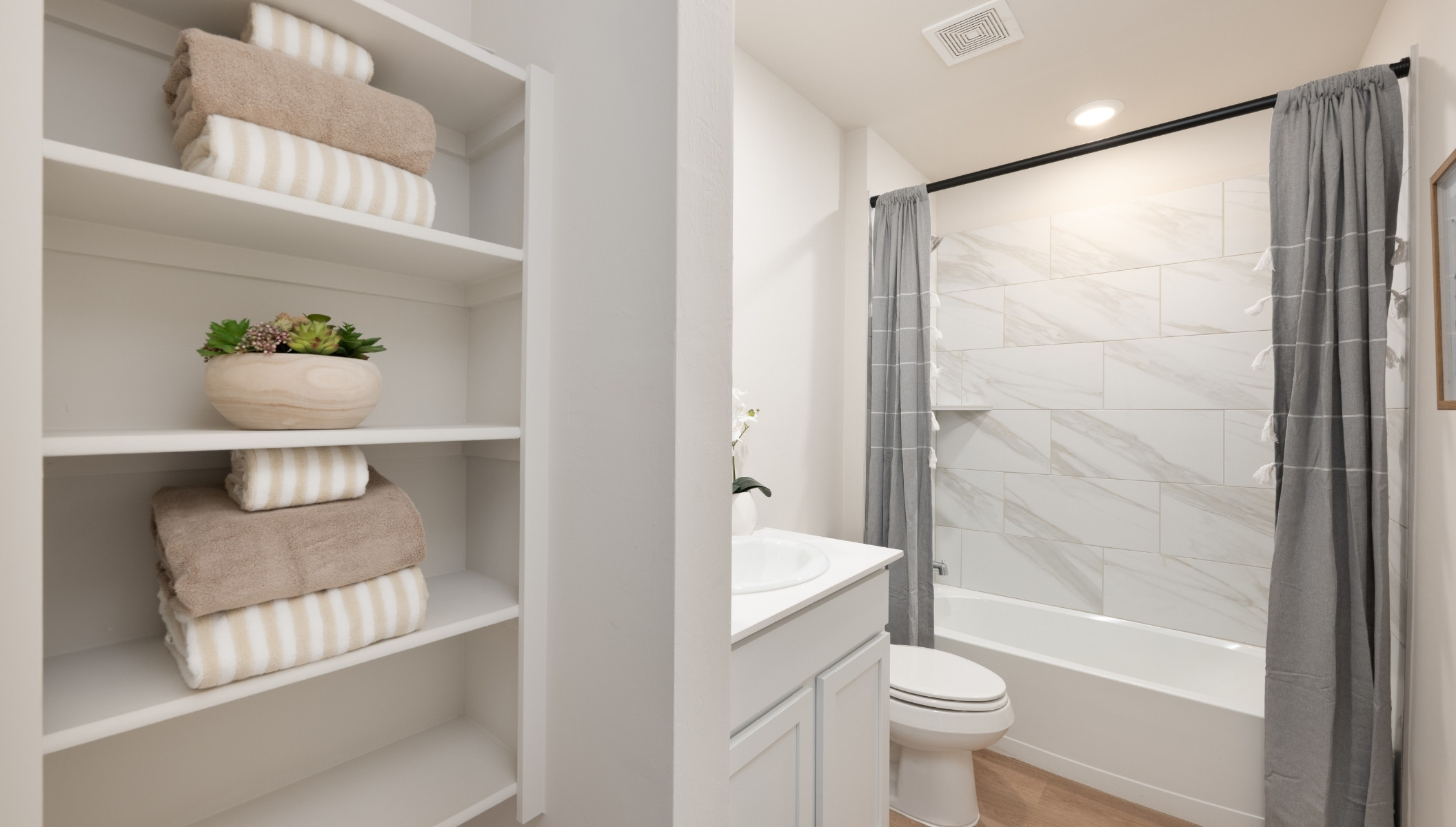 secondary bathroom with shower