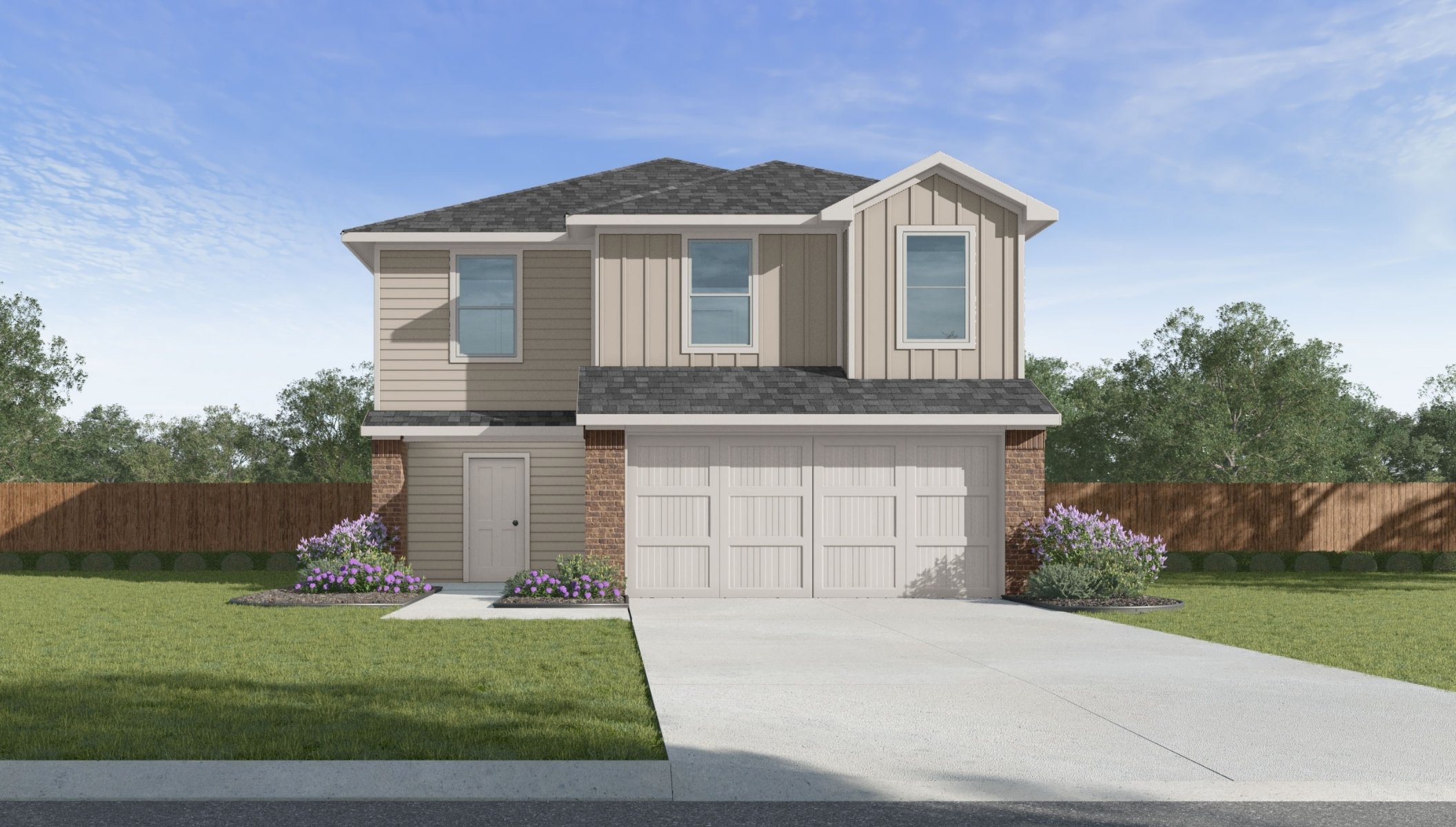 Franklin floorplan in montage