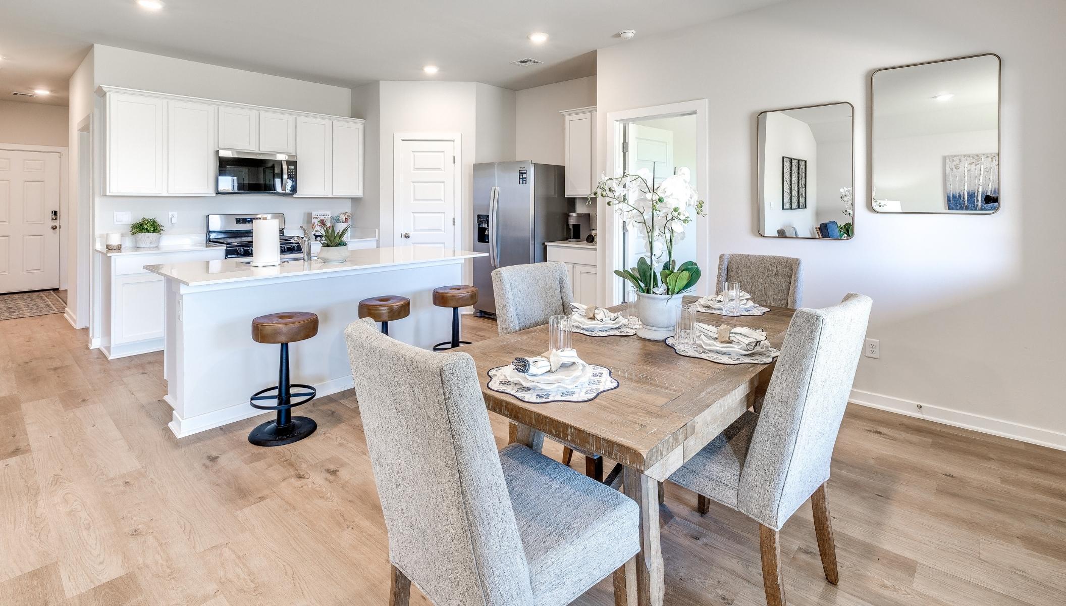 dining area with window
