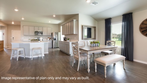 Introducing Horn Valley, our new home community in Yukon, Oklahoma. With seven spacious floorplans ranging from 1,575 to 2,174 square feet and offering 3 to 5 bedrooms, Horn Valley caters to families of all sizes.  Indulge in modern elegance with features like grey painted cabinetry, quartz countertops, luxurious vinyl wood flooring, and stainless-steel appliances, ensuring both style and functionality in every home.  Located just west of Lake Overholser, Horn Valley offers a serene and family-oriented atmosphere, complete with two duck ponds and a splash pad, providing endless opportunities for outdoor enjoyment and relaxation.  Say goodbye to expensive upkeep with our new build homes, which boast minimal maintenance costs for years following construction, along with comprehensive service and warranty agreements for added peace of mind.  Our commitment to sustainability means each home is built with advanced energy-saving materials and systems, allowing you to save money while reducing your environmental footprint for years to come.  With spacious open floor plans, plenty of upgrade options, and unbeatable comfort, style, and savings, Horn Valley is the perfect place to call home. Schedule a tour today and unlock turn-key options you can only find at Horn Valley. Don't miss out – your dream home awaits!