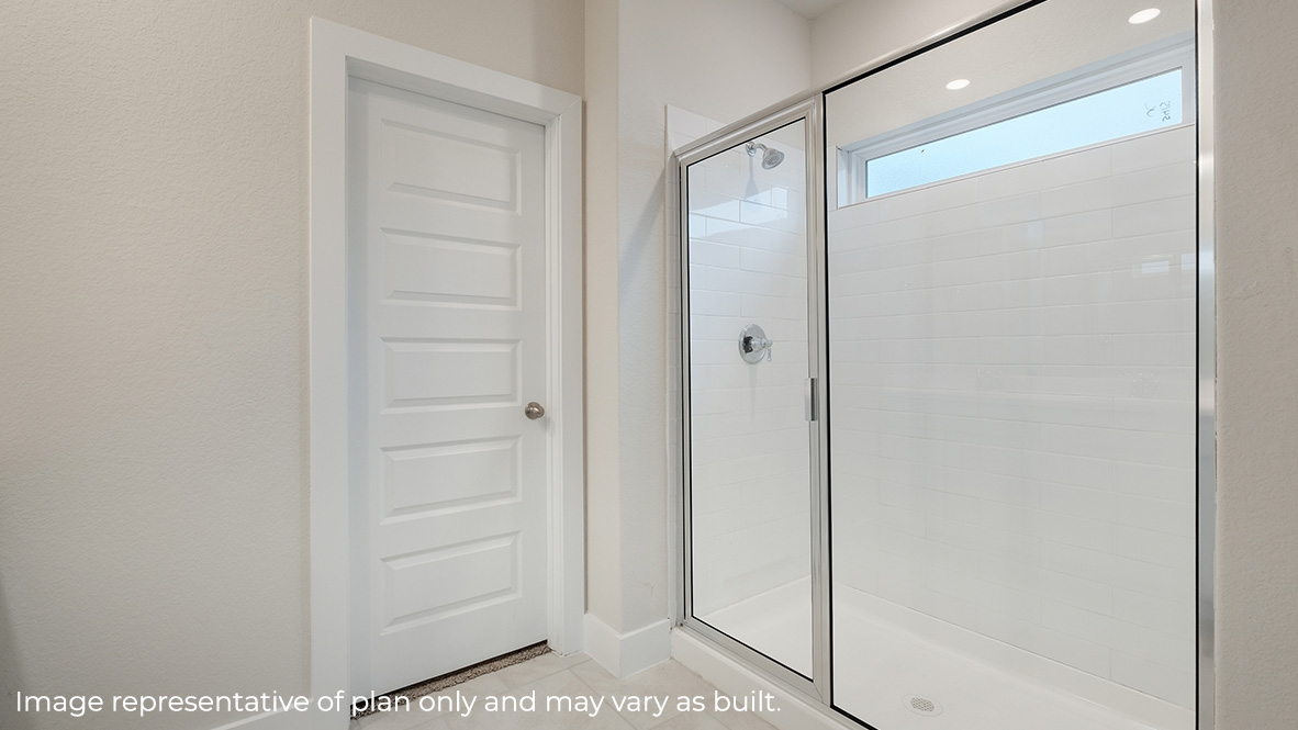 primary bathroom with shower