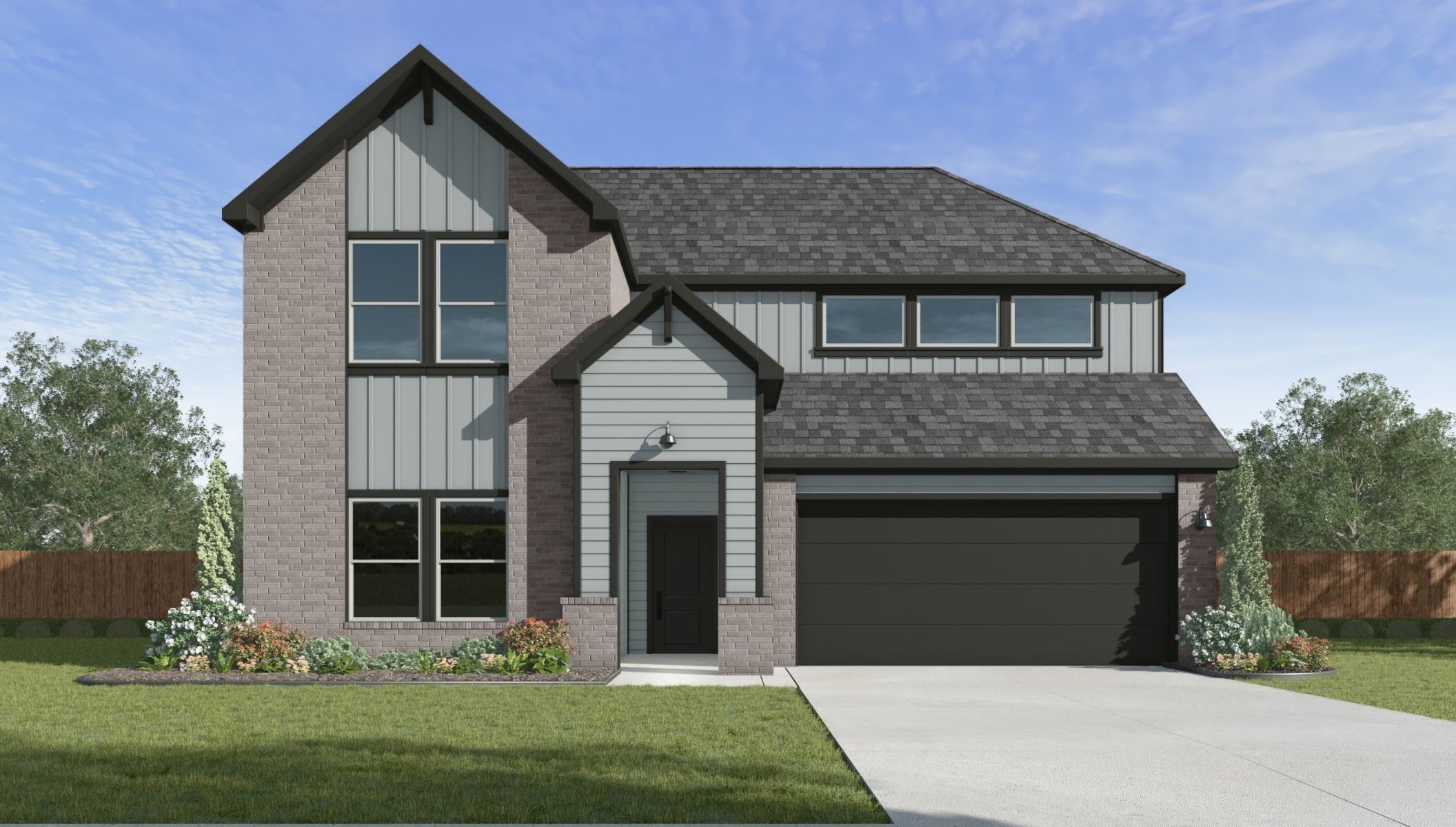 two story rendering of new floor plan