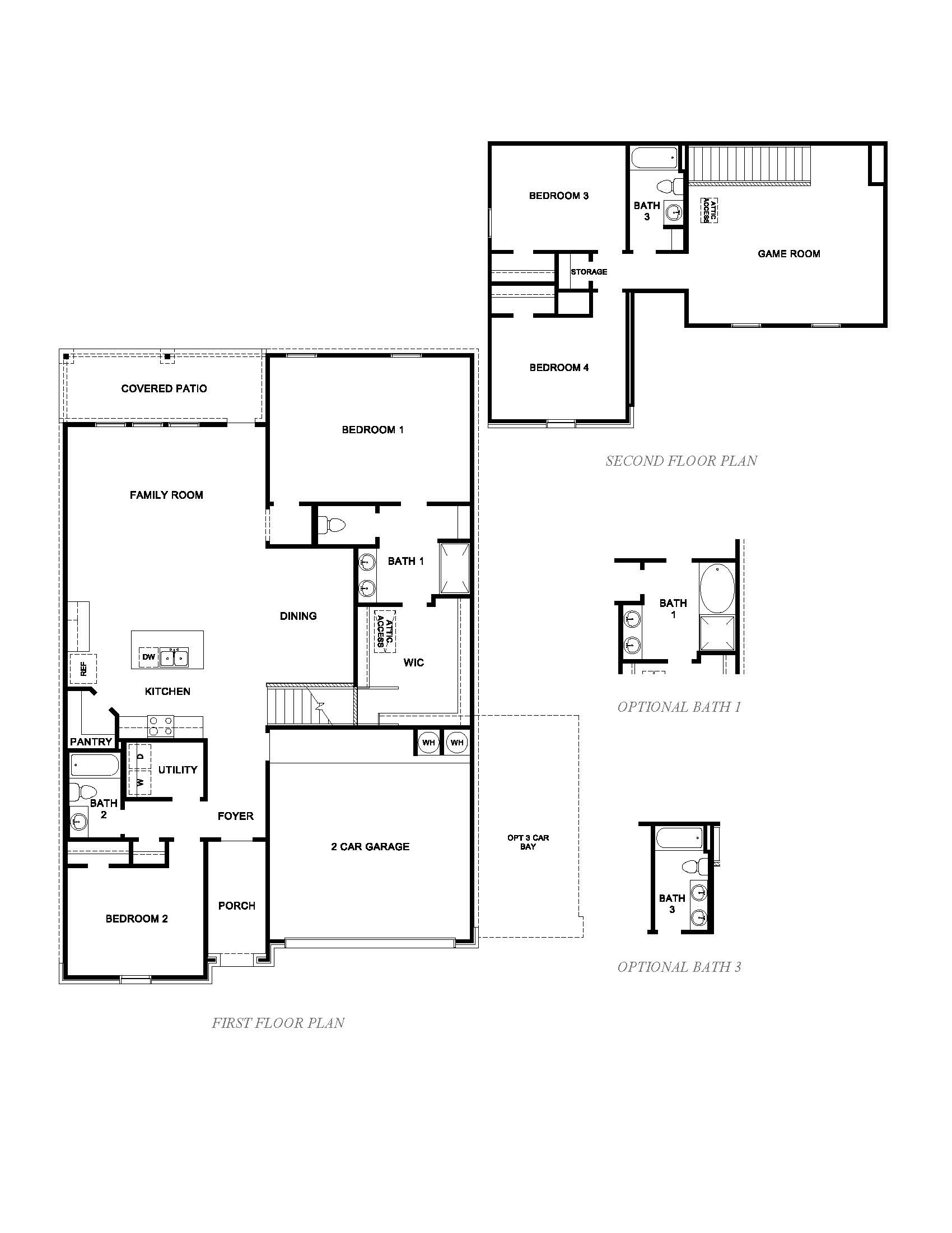 floor plan of two-story home