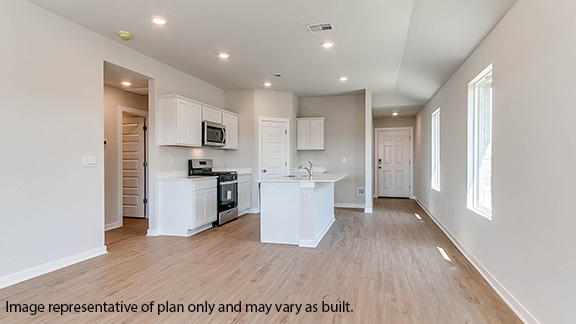 Kitchen with stainless steel appliances