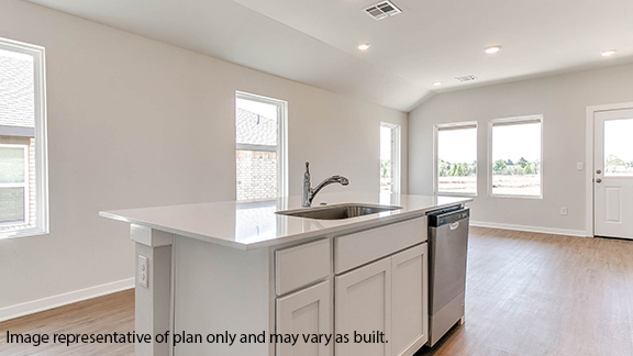 Kitchen with stainless steel appliances