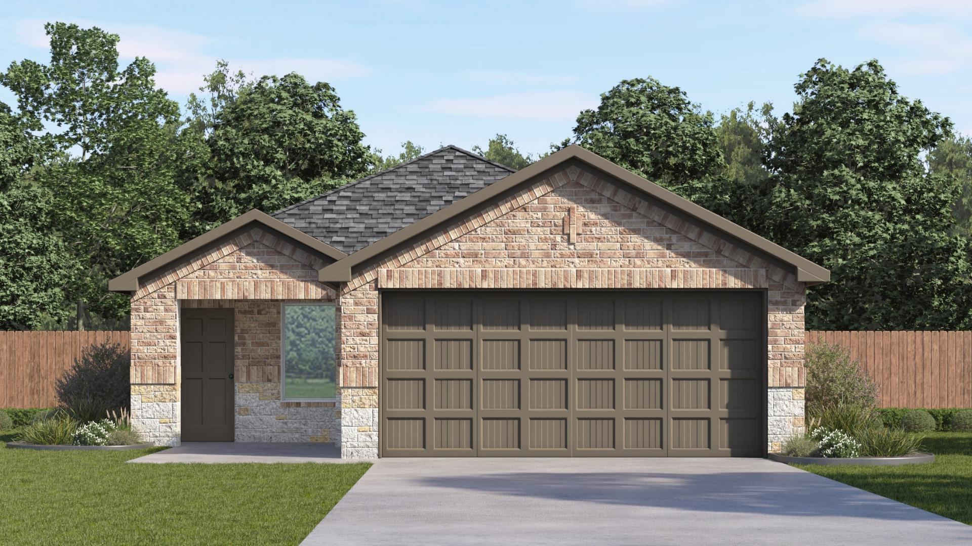 single story home rendering