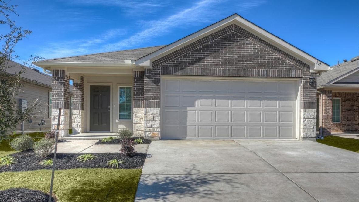 Introducing the Caroline floor plan, a quintessential blend of style, comfort, and spacious living in the heart of The Enclave at Hefner Crossing Community, situated in charming Oklahoma City, Oklahoma. A buyer favorite floor plan, the Caroline offers a single-story layout with 3 bedrooms, 2 baths, and an expansive 1470 square feet of living space, catering to the needs of modern families.  From the outside, admire the traditional brick or brick and rock exterior, boasting stunning curb appeal that sets the stage for a warm welcome. Step inside to discover an inviting open concept layout, featuring painted white shaker-style cabinets, granite countertops, and stainless steel appliances, including a gas range, creating a culinary haven that overlooks the dining area and spacious living room.  Gather with loved ones in the large central family room, perfect for entertaining or simply unwinding after a long day. Retreat to the comfort of the bedrooms, with plush carpeting enhancing coziness, while the main living areas and halls showcase durable luxury vinyl wood flooring, marrying style with practicality.  Indulge in the luxury of the primary suite, complete with a dual vanity, huge walk-in closet, separate water closet, and a large walk-in shower, offering a serene sanctuary for relaxation. Plus, enjoy the convenience of smart home features included in every Caroline floor plan.  Experience the epitome of modern living in the Caroline floor plan at The Enclave at Hefner Crossing. Schedule a tour today and make your dream home a reality in Oklahoma City, Oklahoma.