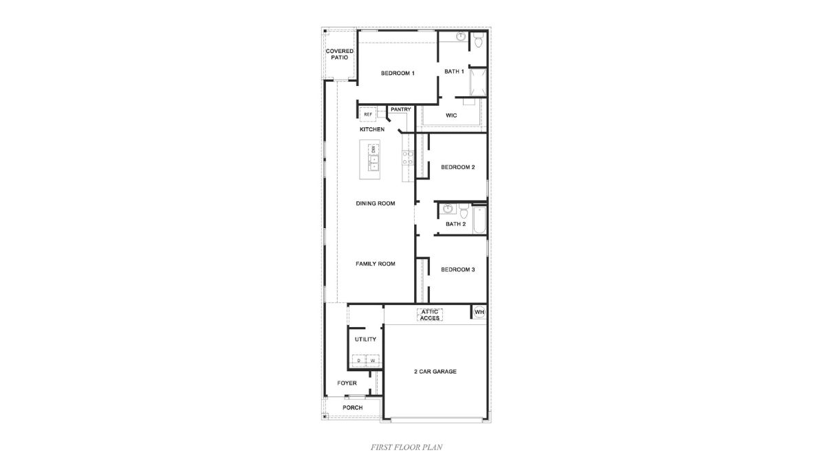 Welcome to the Diana floor plan, where comfort meets sophistication in the heart of The Enclave at Hefner Crossing Community, nestled in the scenic beauty of Oklahoma City, Oklahoma. As a beacon of natural light and airy spaciousness, the Diana offers a single-story layout with 3 bedrooms, 2 baths, and a generous 1535 square feet of living space, perfect for those seeking a bright and inviting retreat.  From the outside, admire the traditional brick or brick and rock exterior, boasting stunning curb appeal and accentuated by great windows that welcome ample natural light into every corner of the home. Step inside to discover an open concept layout, featuring painted white shaker-style cabinets, granite countertops, and stainless steel appliances, including a gas range, creating a culinary haven that overlooks the dining area and spacious living room.  Gather with loved ones in the large central family room, adorned with several windows that flood the space with sunlight, enhancing the feeling of openness and warmth. Retreat to the comfort of the bedrooms, with plush carpeting enhancing coziness, while the main living areas and halls showcase durable luxury vinyl wood flooring, marrying style with practicality.  Indulge in the luxury of the primary suite, complete with a dual vanity, huge walk-in closet, separate water closet, and a large walk-in shower, offering a serene sanctuary for relaxation. Plus, enjoy the convenience of smart home features included in every Diana floor plan.  Experience the epitome of modern living in the Diana floor plan at The Enclave at Hefner Crossing Community. Schedule a tour today and immerse yourself in the bright and airy ambiance of Oklahoma City, Oklahoma.