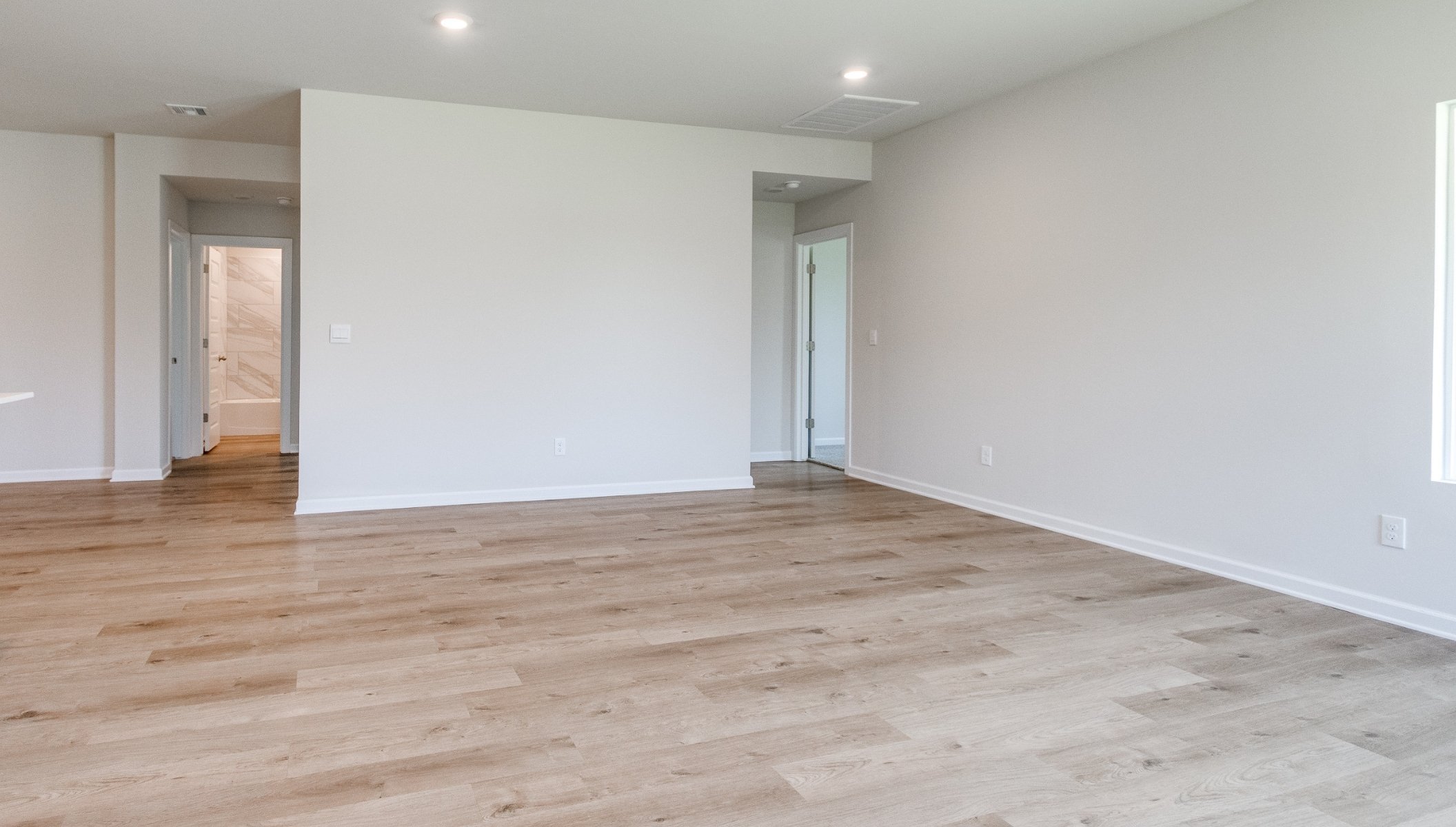 living room with lighting