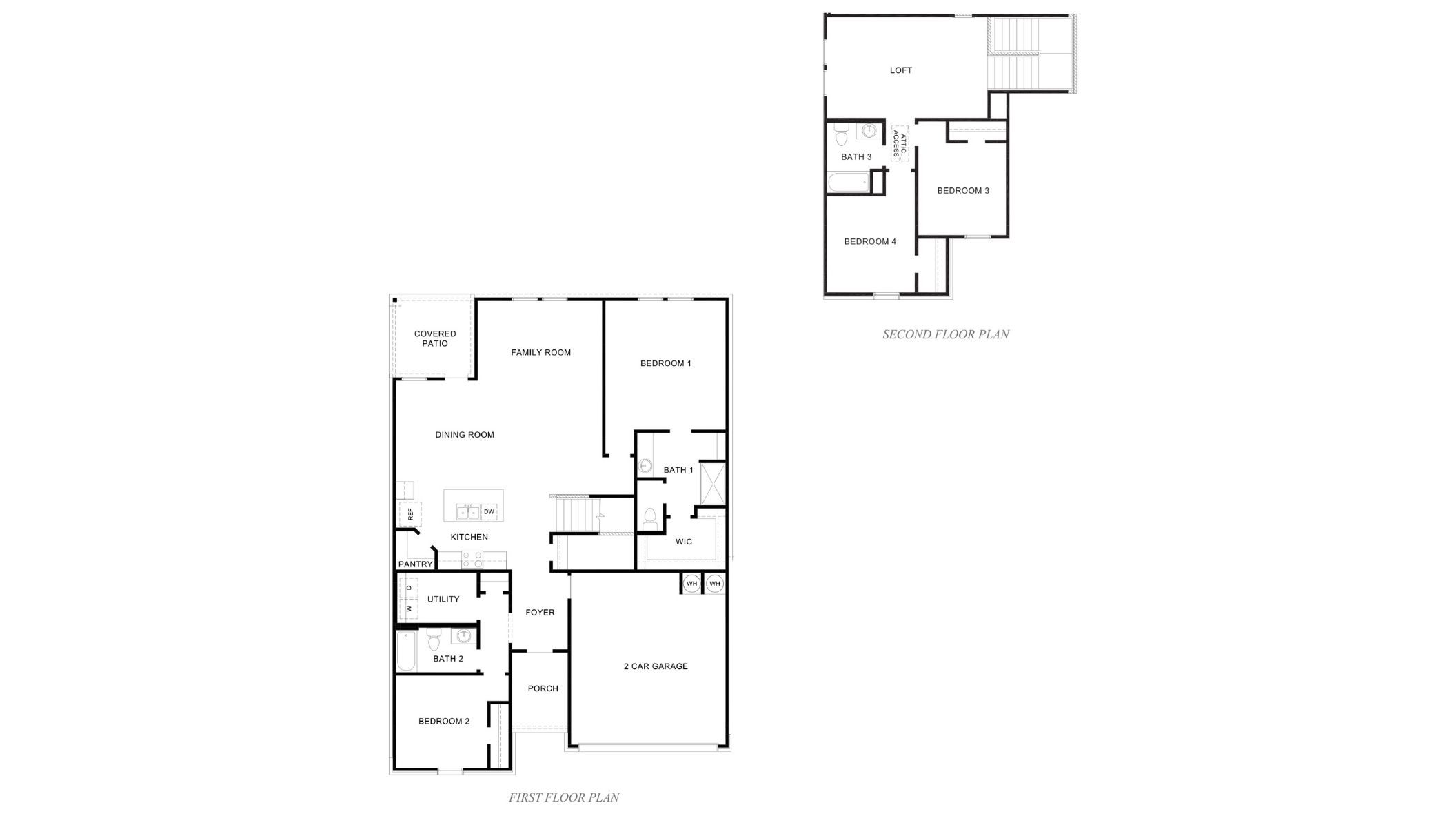 two story floor plan