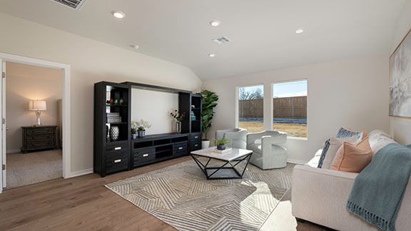 Single-story home with a two-car garage