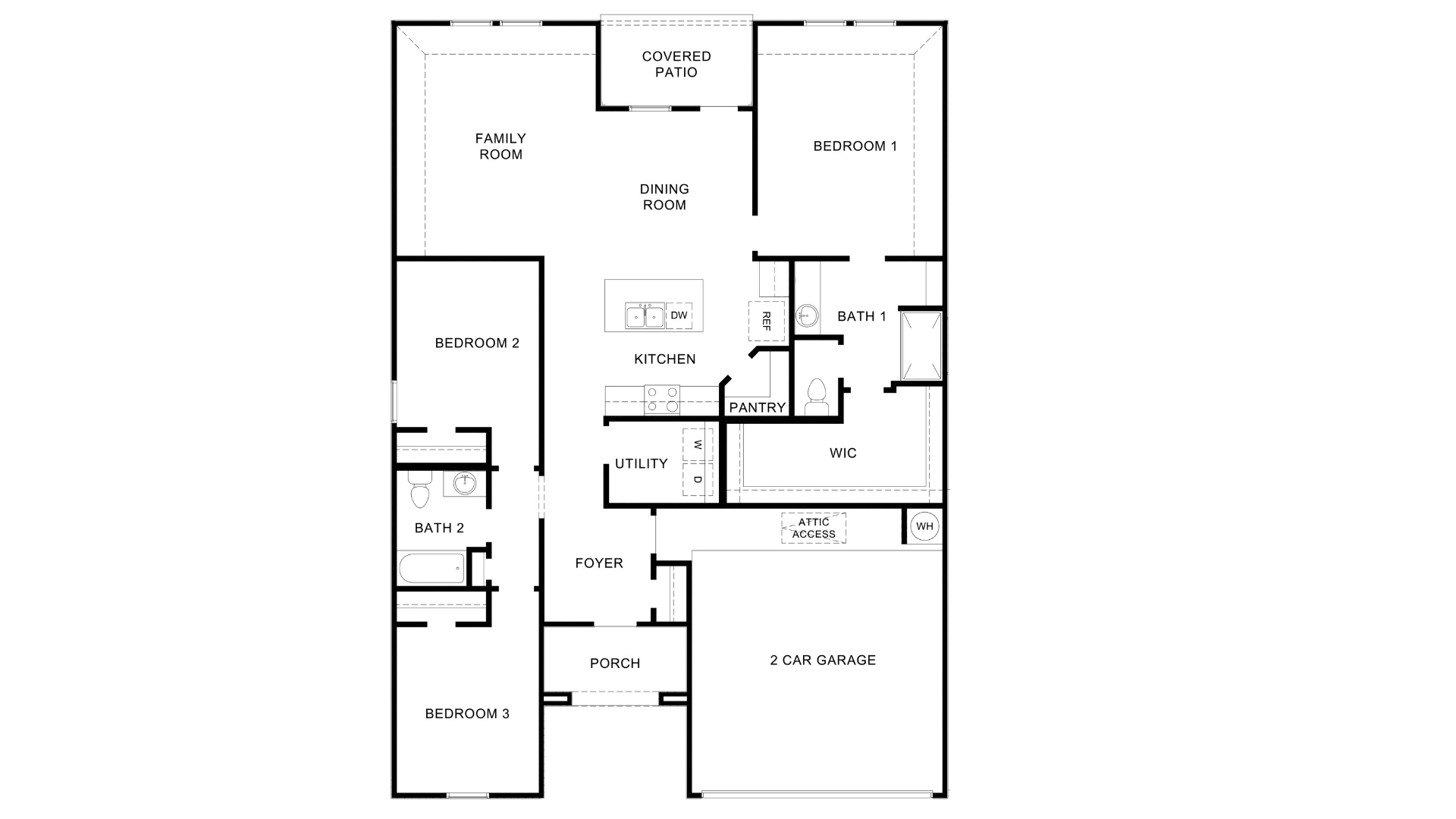 Welcome to the Denton floor plan, where modern charm meets cozy elegance in the heart of The Castlebrook Crossing Community, nestled in scenic Yukon, Oklahoma. This one-story haven offers 3 bedrooms, 2 baths, and a generous 1575 square feet of living space, perfect for those seeking a warm and inviting retreat.  From the outside, admire the traditional brick or brick and rock exterior, exuding timeless allure and modern curb appeal. Step inside to discover an open concept layout that effortlessly combines style and functionality. The kitchen features painted white shaker-style cabinets, quartz countertops, and stainless steel appliances, creating a welcoming atmosphere that overlooks the dining area and living room, ideal for gatherings and entertaining.  As you explore further, you'll find comfort in every corner. Sink your feet into plush carpeting in the bedrooms, while the main living areas and halls boast durable luxury vinyl wood flooring, adding a touch of rustic charm to your everyday life. Indulge in the luxury of the primary suite, complete with a dual vanity, huge walk-in closet, separate water closet, and a large walk-in shower, ensuring your comfort and convenience.  Experience the convenience of smart home features included in every Denton floor plan. Schedule a tour today and discover your perfect blend of modern luxury and cozy warmth at Castlebrook Community in Yukon, Oklahoma.