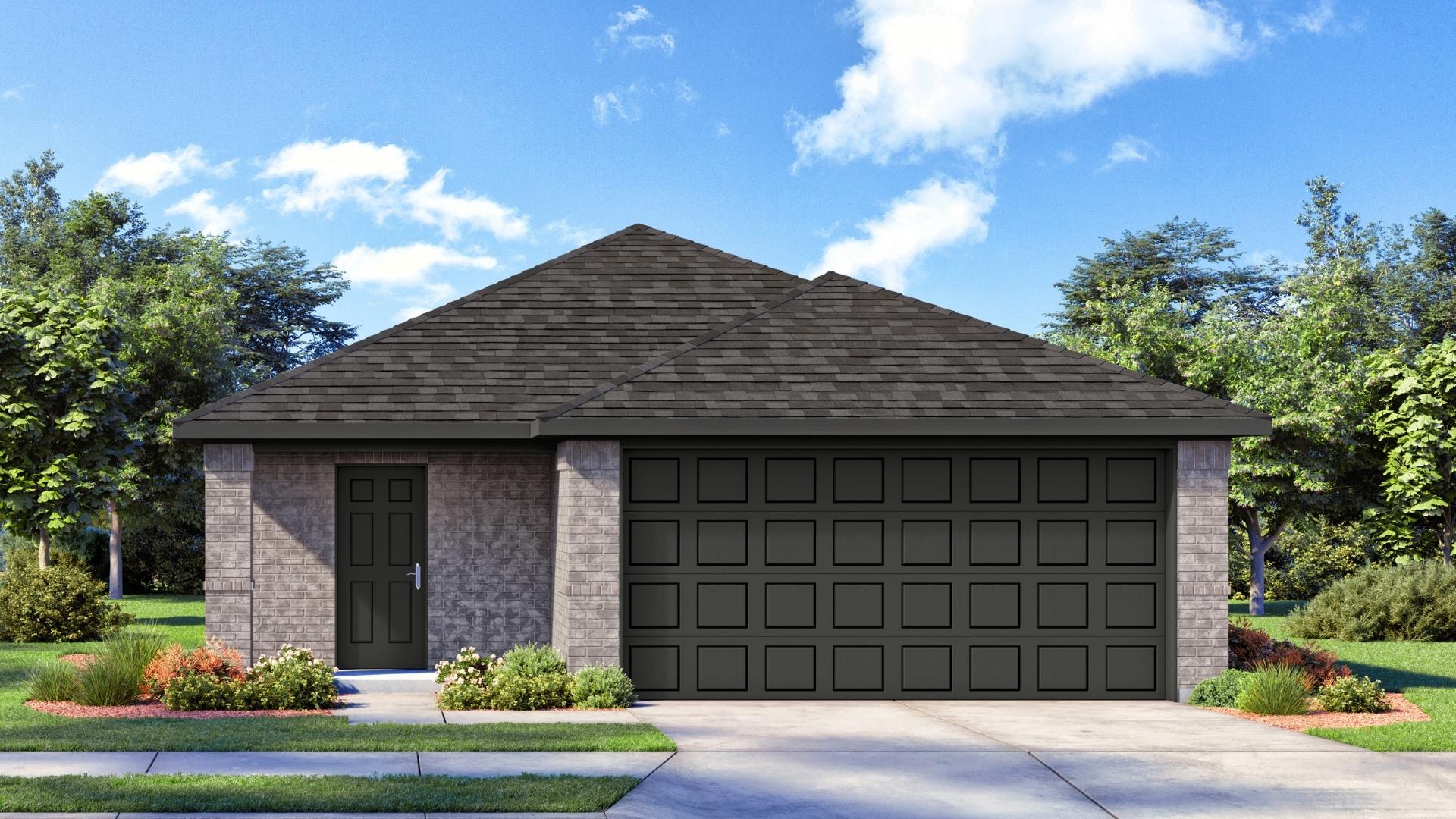 single story home rendering
