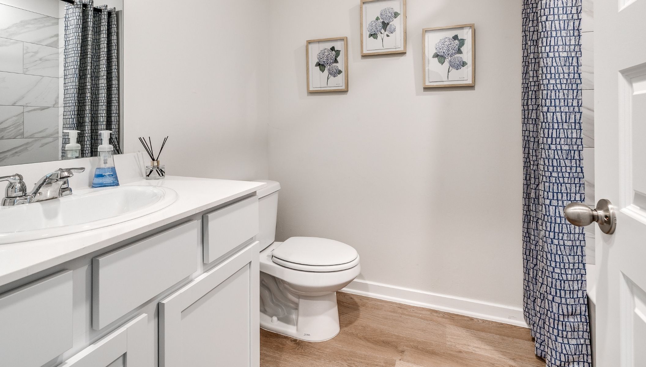 secondary bathroom of new home in Newcastle
